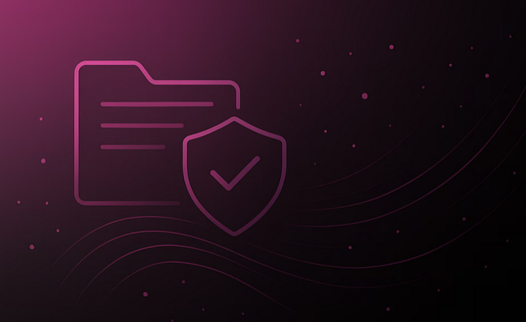 Gobernanza de Datos - Carpeta con escudo de seguridad